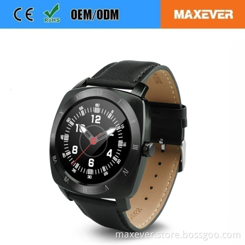 MTK2502C Bluetooth Waterproof Heart Rate Monitor Compatible with Andriod and IOS IPS Round Touch Screen DM88 Smart Watch